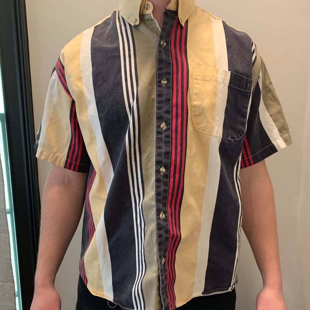 Vintage Highland Outfitter Multi-Color Button Down Shirt